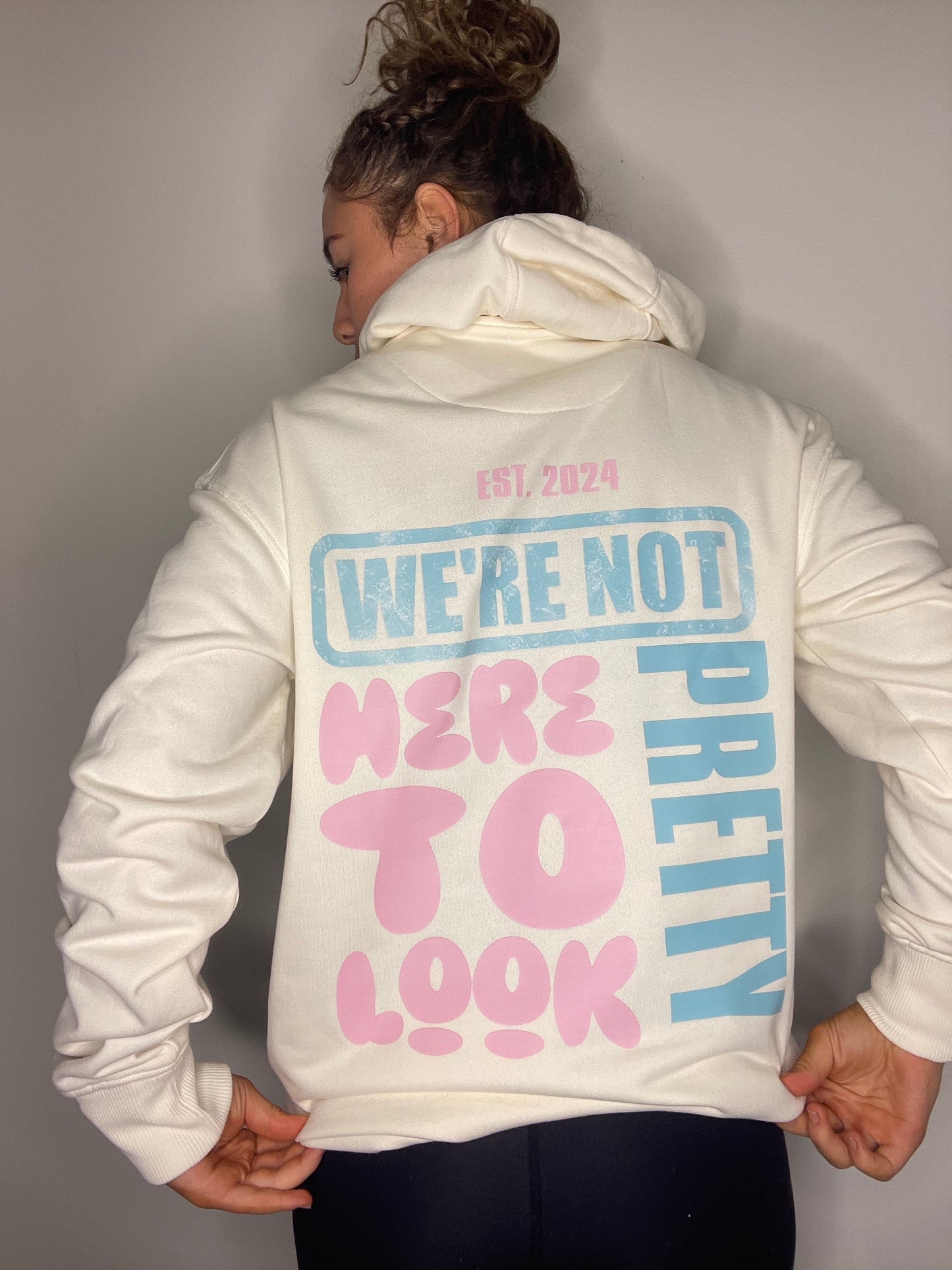 💕"We're Not Here to Look Pretty" Women's Relaxed Hoodie💕