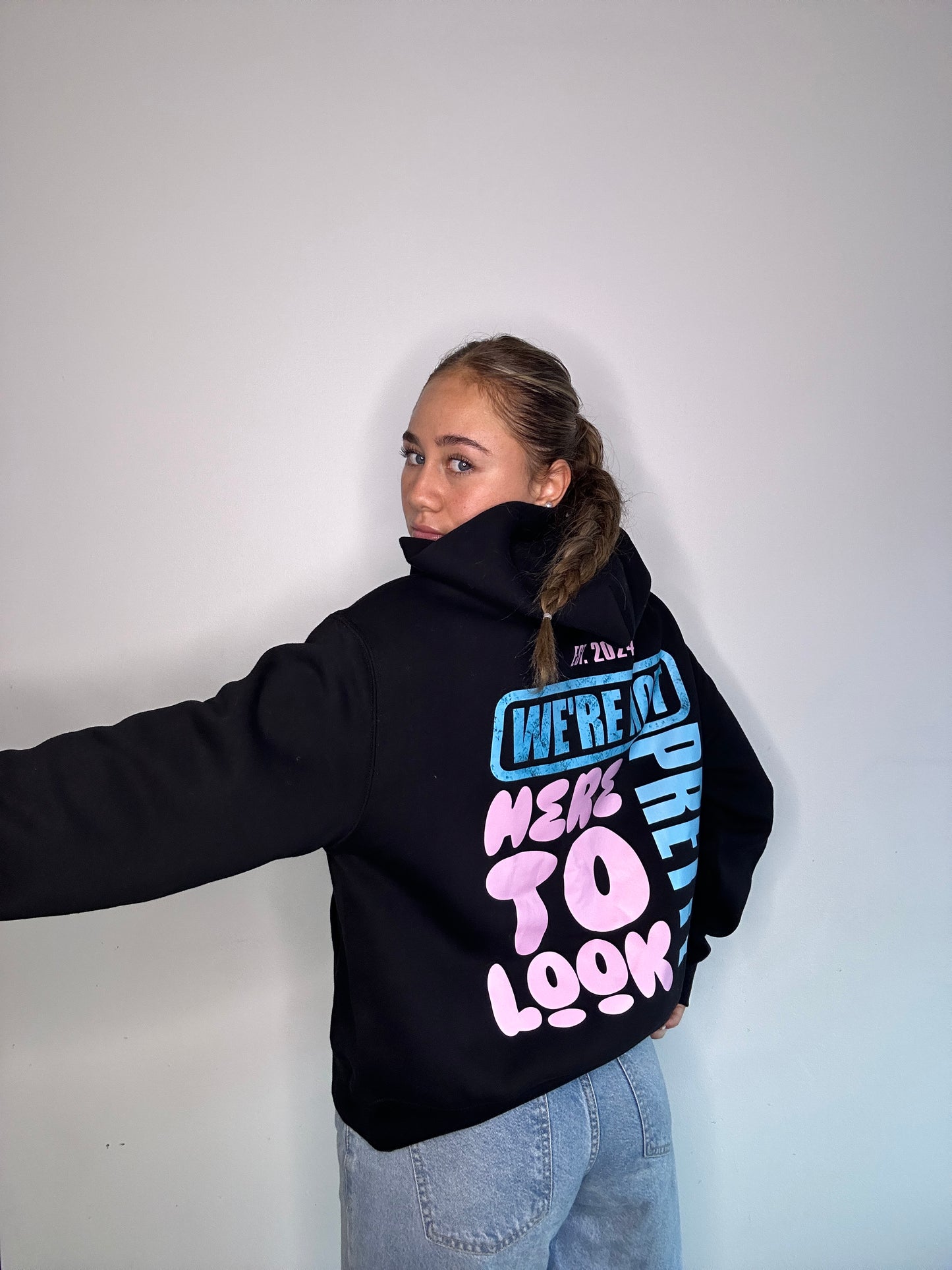 💕"We're Not Here to Look Pretty" Women's Relaxed Hoodie💕
