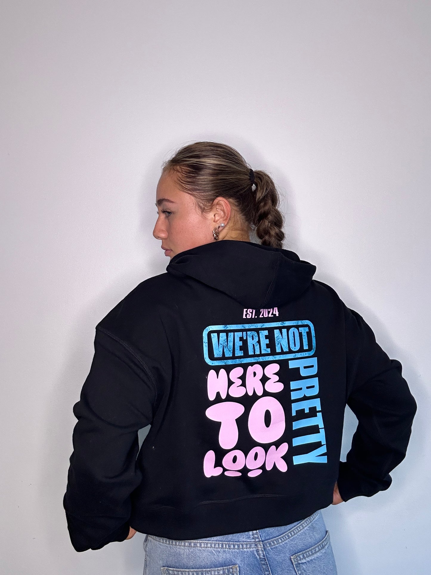 💕"We're Not Here to Look Pretty" Women's Relaxed Hoodie💕